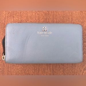 Kate Spade Veronica Zip-around Continental Wallet in Light Blue